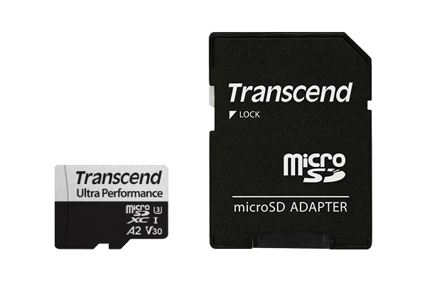 TRANSCEND 340S 128GB ULTRA PERFROMANCE MICRO SD UHS-I U3 V30 A2 CLASS10 - READ 160 MB/S - WRITE 90MB/S - WITH SD ADPTOR