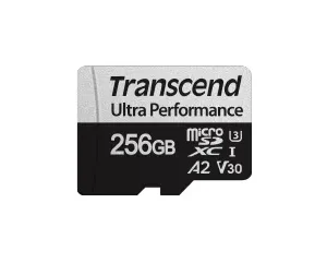 TRANSCEND 340S 256GB ULTRA PERFROMANCE MICRO SD UHS-I U3 V30 A2 C10 - READ 160 MB/S - WRITE 125MB/S - WITH SD ADPTOR