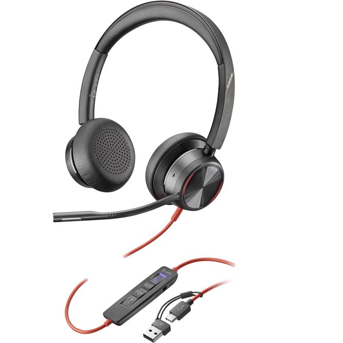 Poly Blackwire 8225 Stereo Microsoft Teams Certified USB-C A
