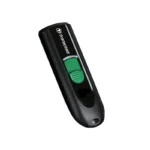 TRANSCEND 128GB JF790C USB C (5Gpbs) CAPLESS FLASH DRIVE - BLACK AND GREEN