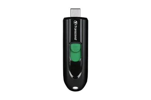 TRANSCEND 128GB JF790C USB C (5Gpbs) CAPLESS FLASH DRIVE - BLACK AND GREEN