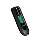 TRANSCEND 256GB JF790C USB C (5Gpbs) CAPLESS FLASH DRIVE - BLACK AND GREEN