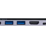 ATEN Dock; USB-C 5-in-1 Travel Dock with Power Pass-Through - 1 x audio port; 2 x USB Type-A ports; 1 x HDMI; 1 x USB-C
