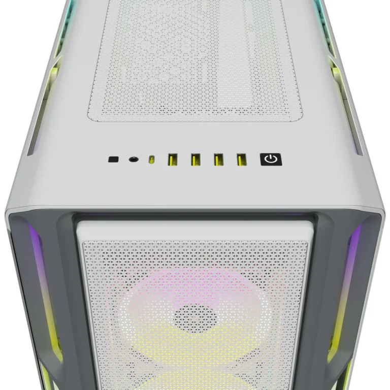 5000T RGB White Tempered Glass Mid-Tower