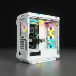 7000X RGB White Tempered Glass Mid-Tower; 6x 3.5-inch