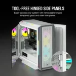 7000X RGB White Tempered Glass Mid-Tower; 6x 3.5-inch
