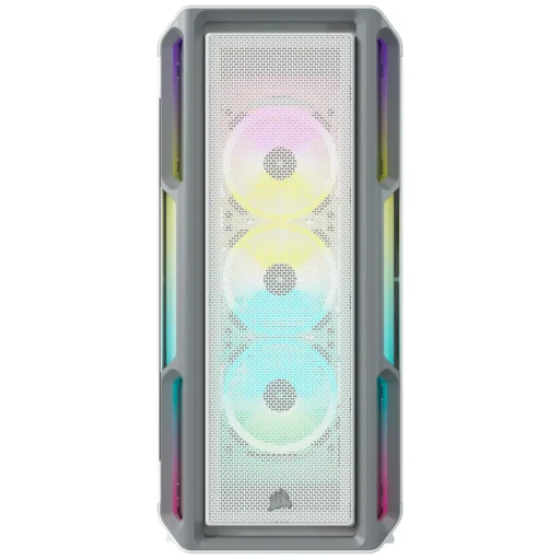 7000X RGB White Tempered Glass Mid-Tower; 6x 3.5-inch