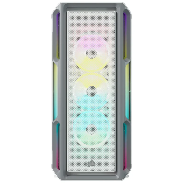 5000T RGB White Tempered Glass Mid-Tower