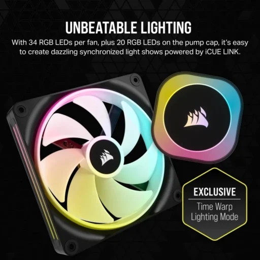 Corsair iCUE LINK H170i RGB Liquid CPU Cooler - QX140 RGB Fans - 420mm Radiator - Fits Intel? LGA 1700; AMD? AM5 - Hub Included