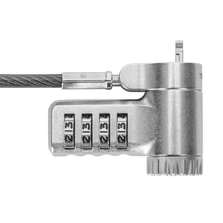 ettable Combination Cable Lock with Slimline Adaptable Lock Head