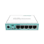 MikroTik hEX, Desktop Router, 5x GB LAN ports, USB, RouterOS L4, plastic case, PSU