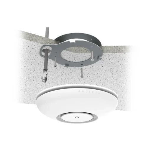 MikroTik cAP AC Dual Band Indoor Access Point, 2x GB LAN (one with POE-out), built-in 2.4GHz 802.11b/g/n Dual Chain wireless, built-in 5GHz 802.11an/AC Dual Chain wireless, ceiling enclosure, wall-mount enclosure, PSU, POE injector