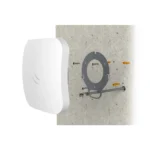 MikroTik cAP AC Dual Band Indoor Access Point, 2x GB LAN (one with POE-out), built-in 2.4GHz 802.11b/g/n Dual Chain wireless, built-in 5GHz 802.11an/AC Dual Chain wireless, ceiling enclosure, wall-mount enclosure, PSU, POE injector
