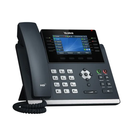 Yealink T46U Gb IP Phone With Dual USB Ports And 4.3" Colour LCD, Excludes PSU