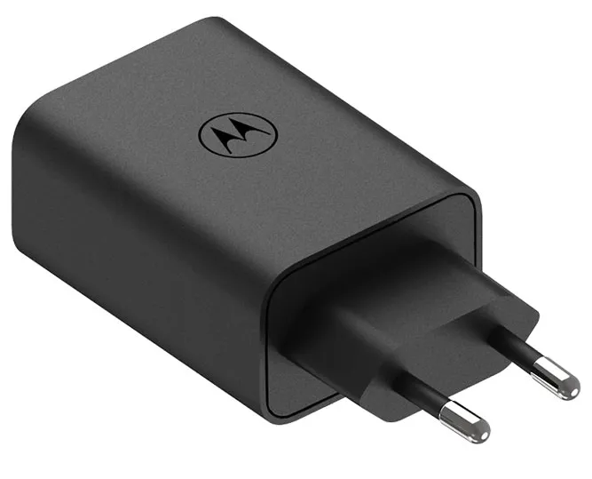 Motorola TurboPower 50W Dual USB-C And USB-A Charger With USB-C Cable (Black)
