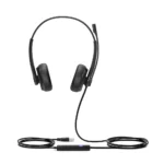 Yealink UH34 Dual Earpiece USB Headset With Leatherette Ear Cushions Teams edition