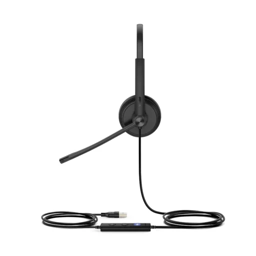 Yealink UH34 Dual Earpiece USB Headset With Leatherette Ear Cushions Teams edition