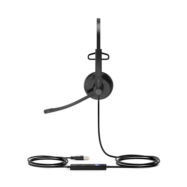 Yealink UH34 Single Earpiece USB Headset With Leatherette Ear Cushions Teams edition