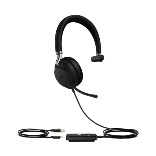 Yealink UH38 Mono Ear Headset With USB-C And Bluetooth