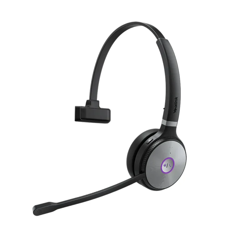Yealink WH66-Mono DECT Wireless On Ear Mono Headset With Touch Screen Base Station