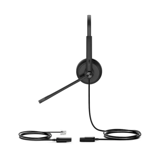 Yealink YHS34 Dual Headset With RJ-9 And Leatherette Ear Cushions