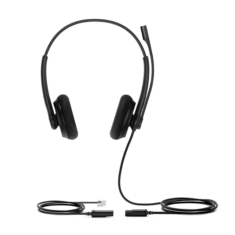 C-YHS34-LITE-DUAL Yealink YHS34 Lite Dual Headset With RJ-9 And Foam Ear Cushions