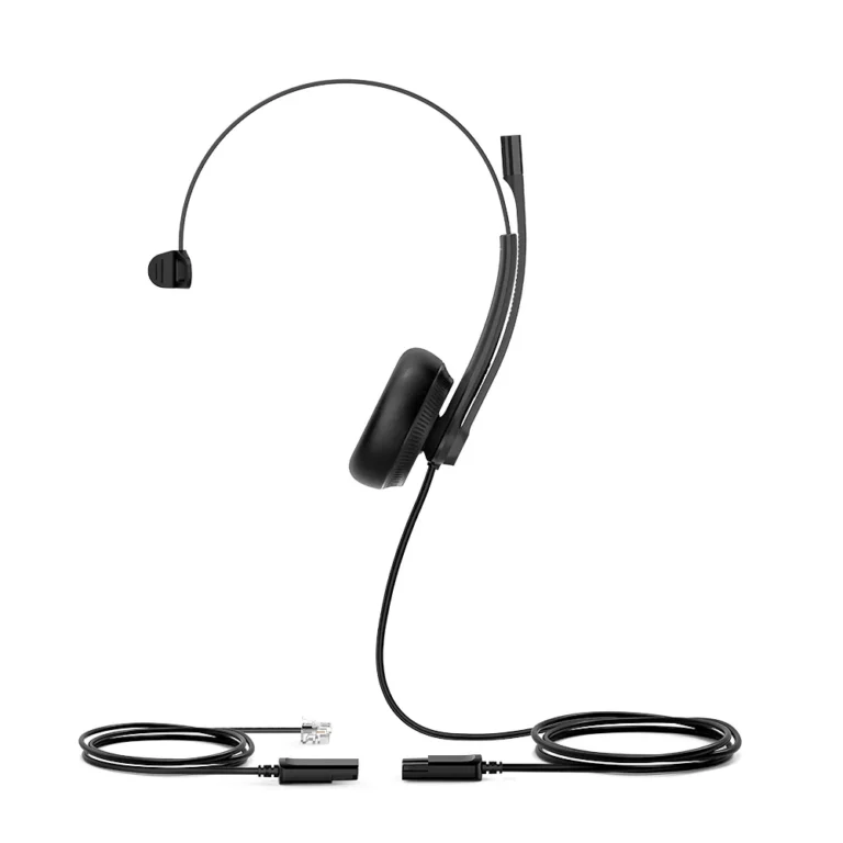 Yealink YHS34 Mono Headset With RJ-9 And Leatherette Ear Cushions