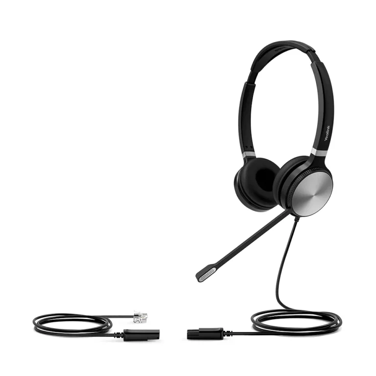 Yealink YHS36 Dual Headset With RJ-9 And Leatherette Ear Cushions