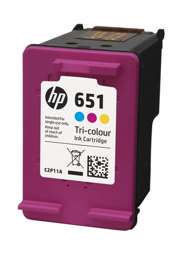 HP 651 Tri Colour Ink Cartridge