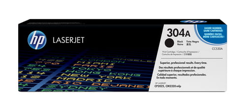 CC530A_default.jpg HP 304A Color LaserJet CP2025 Black Print Toner Cartridge