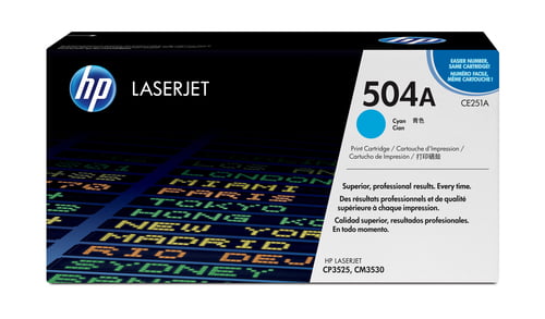 HP 504A MFP Cyan Print Toner Cartridge