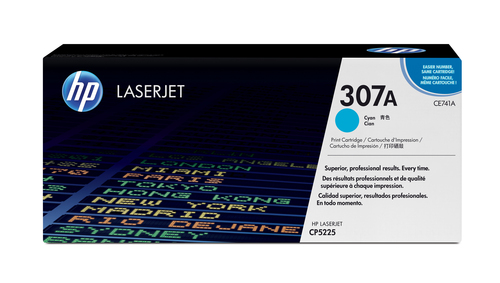 CE741A_default.jpg HP 307A Color LaserJet CP5225 Cyan Print Cartridge