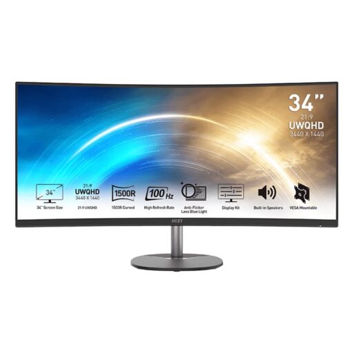 MSI PRO MP341CQ 34? VA Ultrawide Curved Pro Monitor (1500R