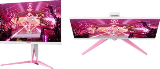 AOC AG275QXR AGON PINK Gaming Monitor|27 inch|IPS FHD 165Hz|1ms|HDMI DP|VESA|Flicker Free