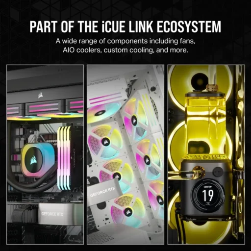 Corsair iCUE LINK H170i RGB Liquid CPU Cooler - QX140 RGB Fans - 420mm Radiator - Fits Intel? LGA 1700; AMD? AM5 - Hub Included