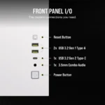 2500D Airflow White Mid-Tower Dual Chamber PC Case