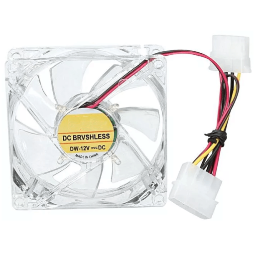 blu_fan.png 80MM BLUE FAN WITH 4 PIN MOLEX CONNECTOR