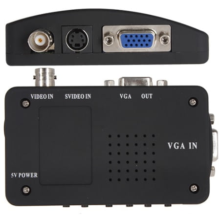 BNC + SVIDEO TO VGA