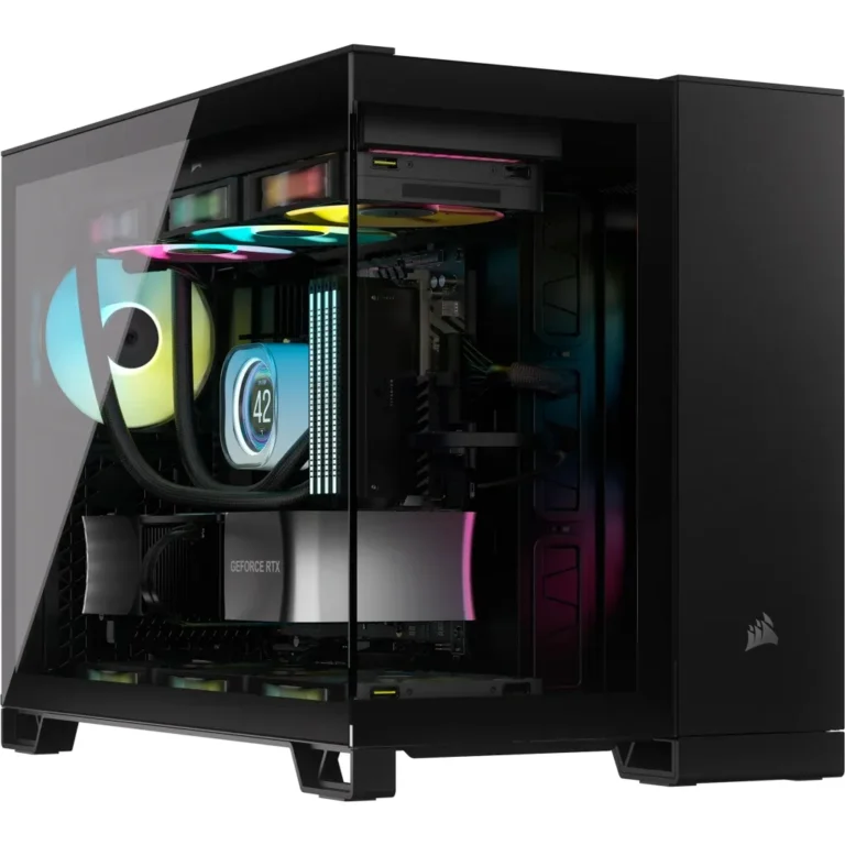 2500D Airflow Black Mid-Tower Dual Chamber PC Case