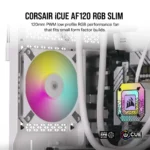 Corsair iCUE AF120 RGB SLIM 120mm PWM Fluid Dynamic Bearing Fan - White