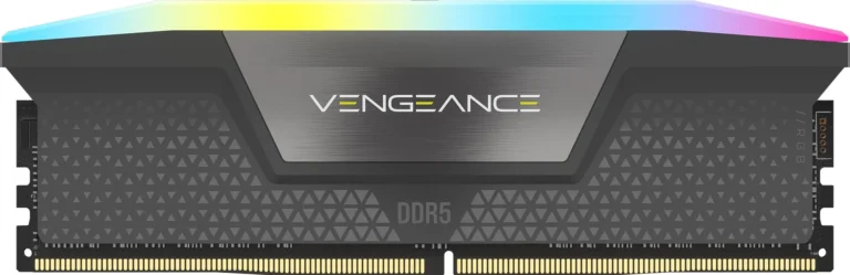 Corsair VENGEANCE RGB DDR5 32GB (2x16GB) DDR5 6000 CL36-44-44-96 1.4V Intel XMP and AMD EXPO Memory - Grey.