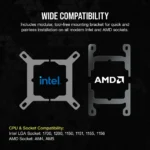 Corsair iCUE LINK H170i RGB Liquid CPU Cooler - QX140 RGB Fans - 420mm Radiator - Fits Intel? LGA 1700; AMD? AM5 - Hub Included