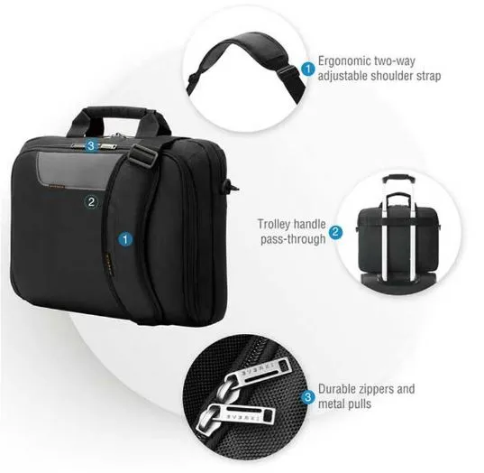 EVERKI ADVANCE 16'' ECO-friendly NOTEBOOK BRIEFCASE BAG