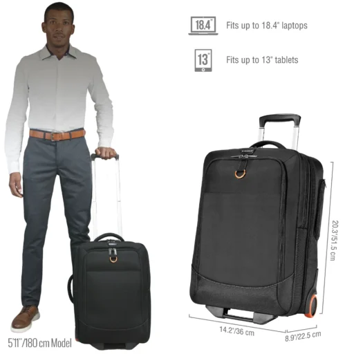 EVERKI EKB420 WHEELED 420 15?- 18.4'' LAPTOP TROLLEY BAG