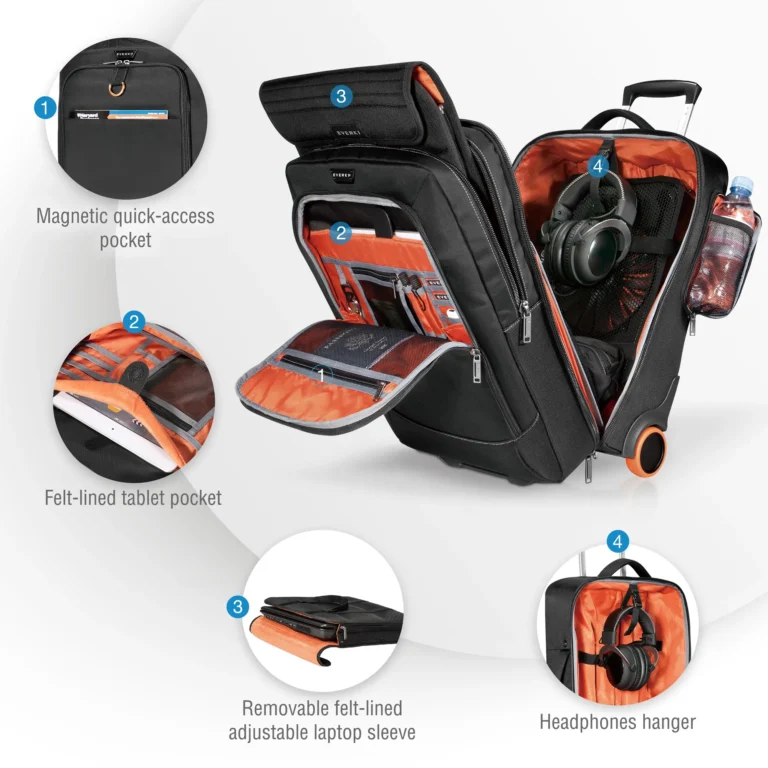 EVERKI EKB420 WHEELED 420 15?- 18.4'' LAPTOP TROLLEY BAG