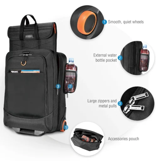 EVERKI EKB420 WHEELED 420 15?- 18.4'' LAPTOP TROLLEY BAG
