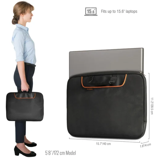 EVERKI EKF808S15B 808-15 15.6? LAPTOP SLEEVE WITH MEMORY FOAM