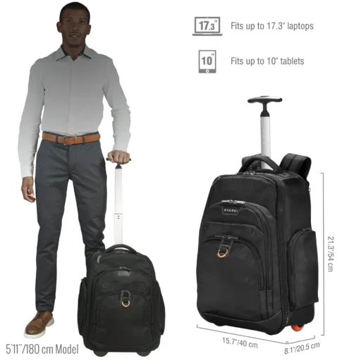EVERKI EKP122 ATLAS WHEELED BACKPACK 13'' TO 17.3''