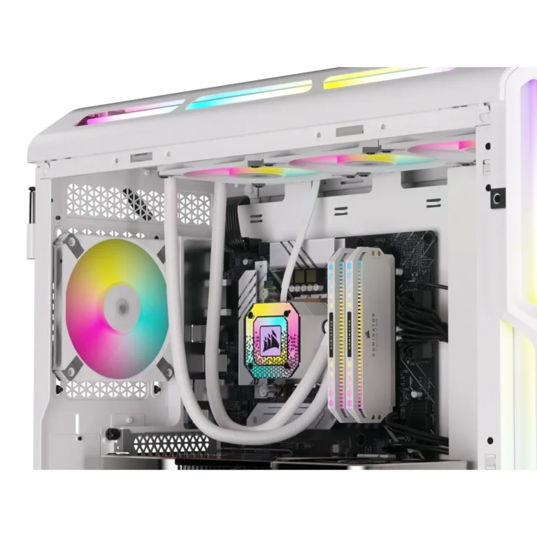 Corsair iCUE AF120 RGB SLIM 120mm PWM Fluid Dynamic Bearing Fan - White