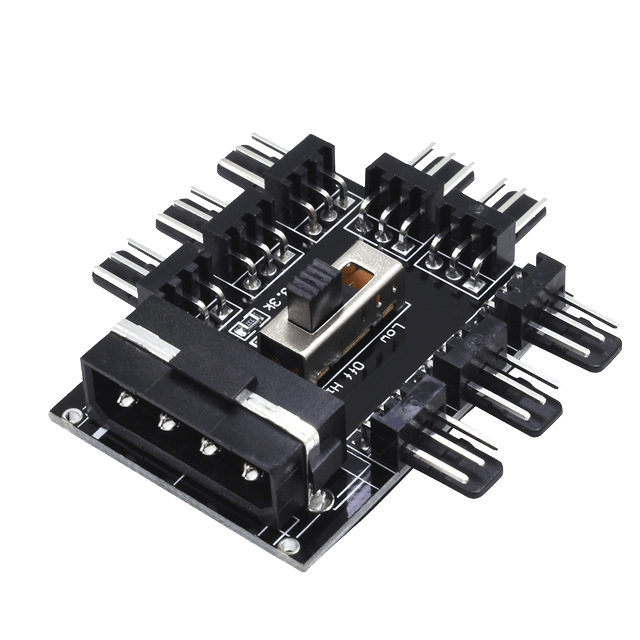 MOLEX TO 8 X FAN + SPEED SELECTOR